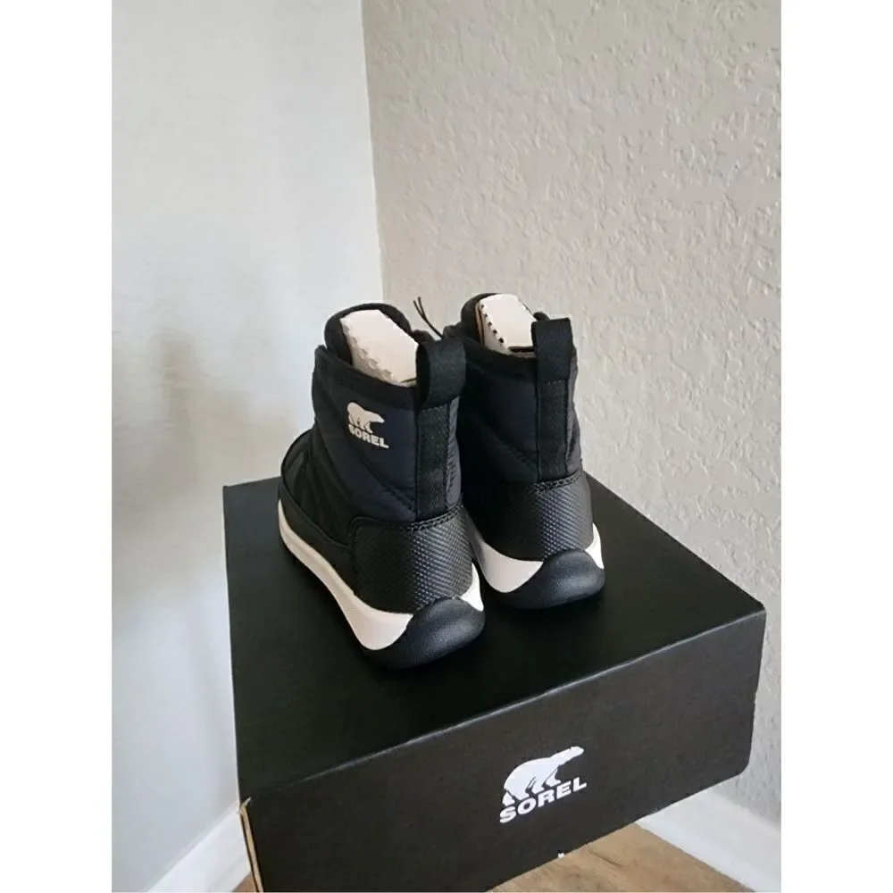 SOREL Whitney II Short Waterproof Insulated Boot, Toddler Size 9, Black, NWT‎